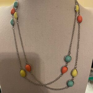 NWT Multi-Color Necklace and Earrings - Women Jewelry